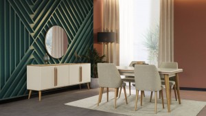 LİZA YEMEK ODASI modern tasarımıyla dikkat çekiyor