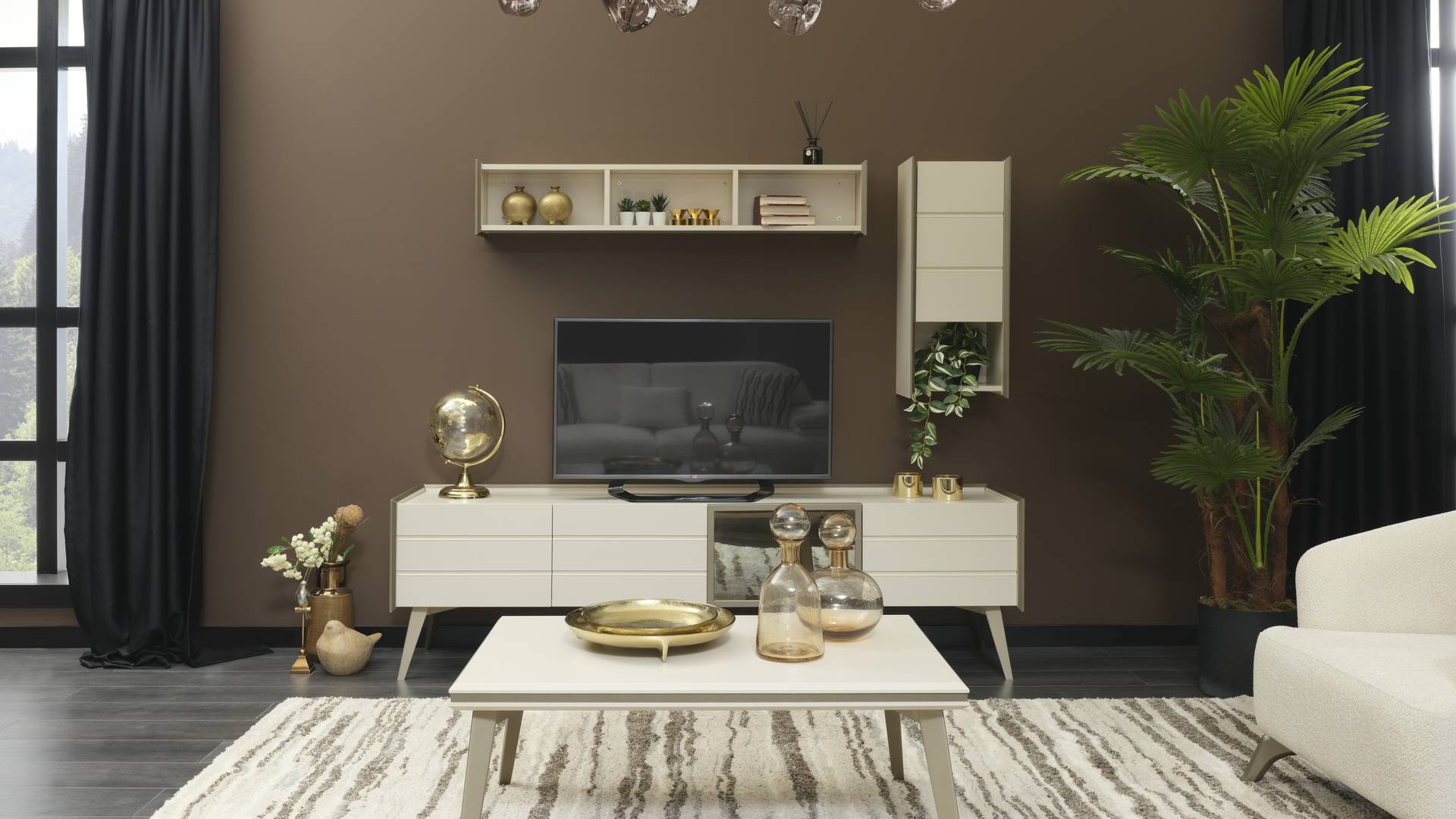 Modern tasarıma sahip LUNA TV ÜNİTESİ