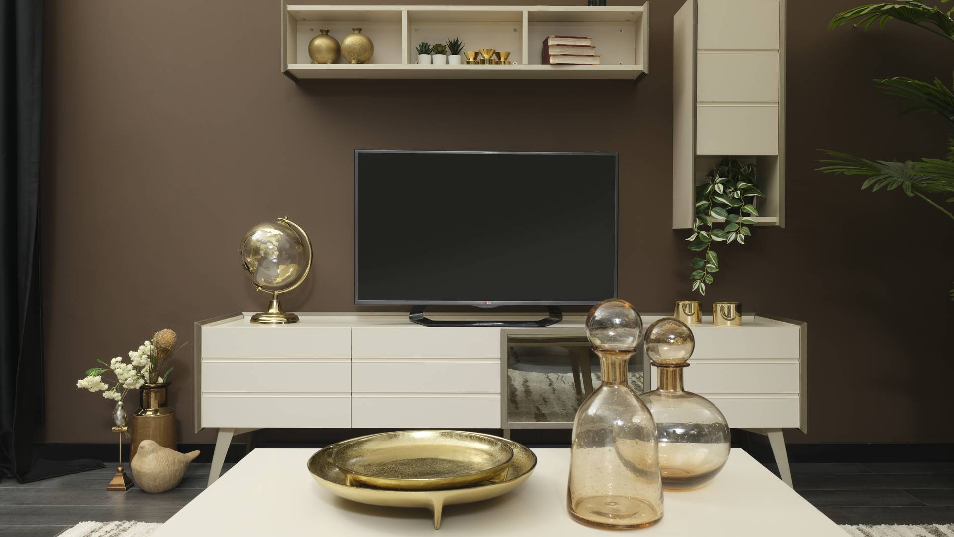 Modern tasarıma sahip LUNA TV ÜNİTESİ