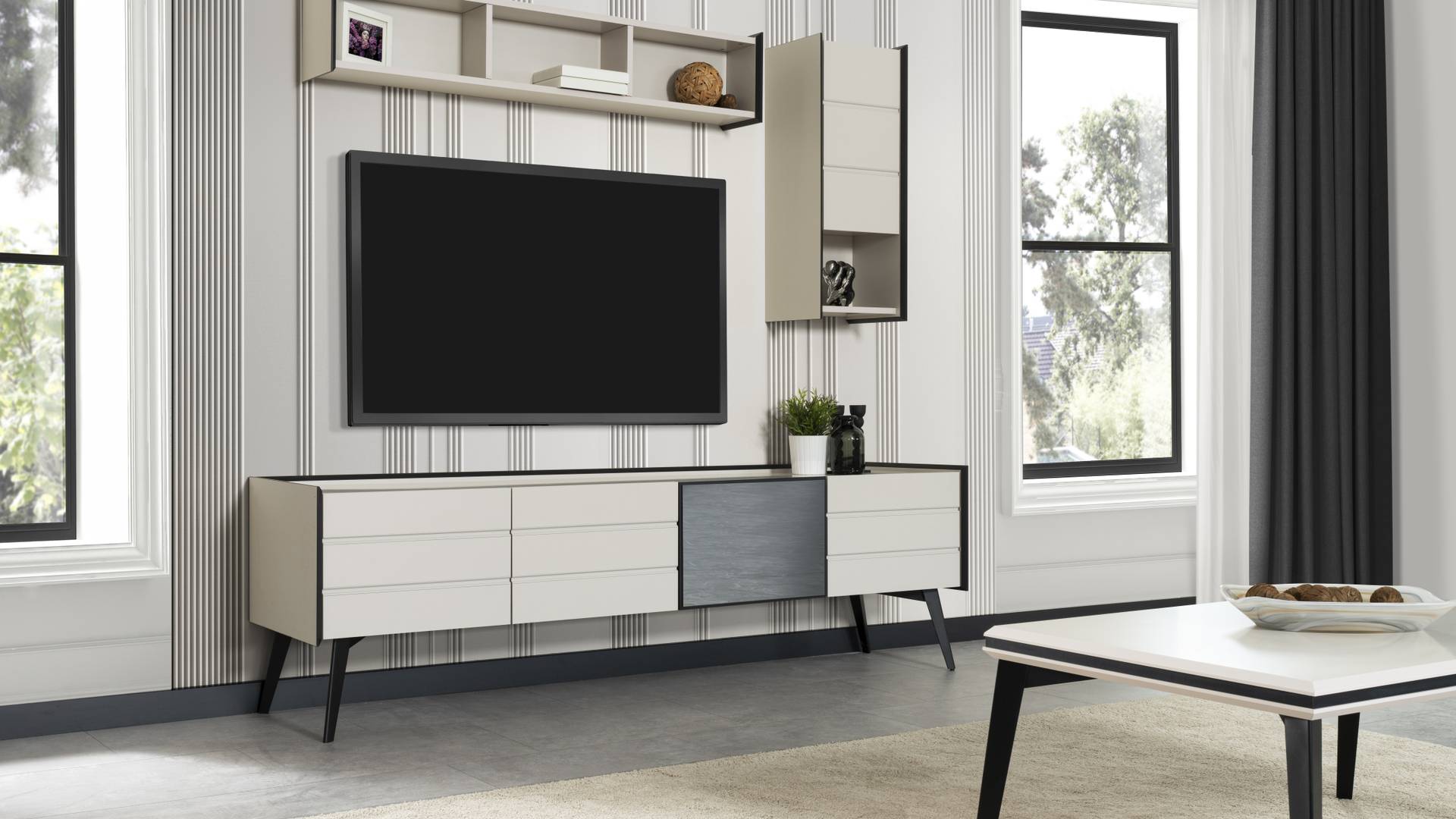 MONA TV ÜNİTESİ modern tasarımı ile dikkat çekiyor